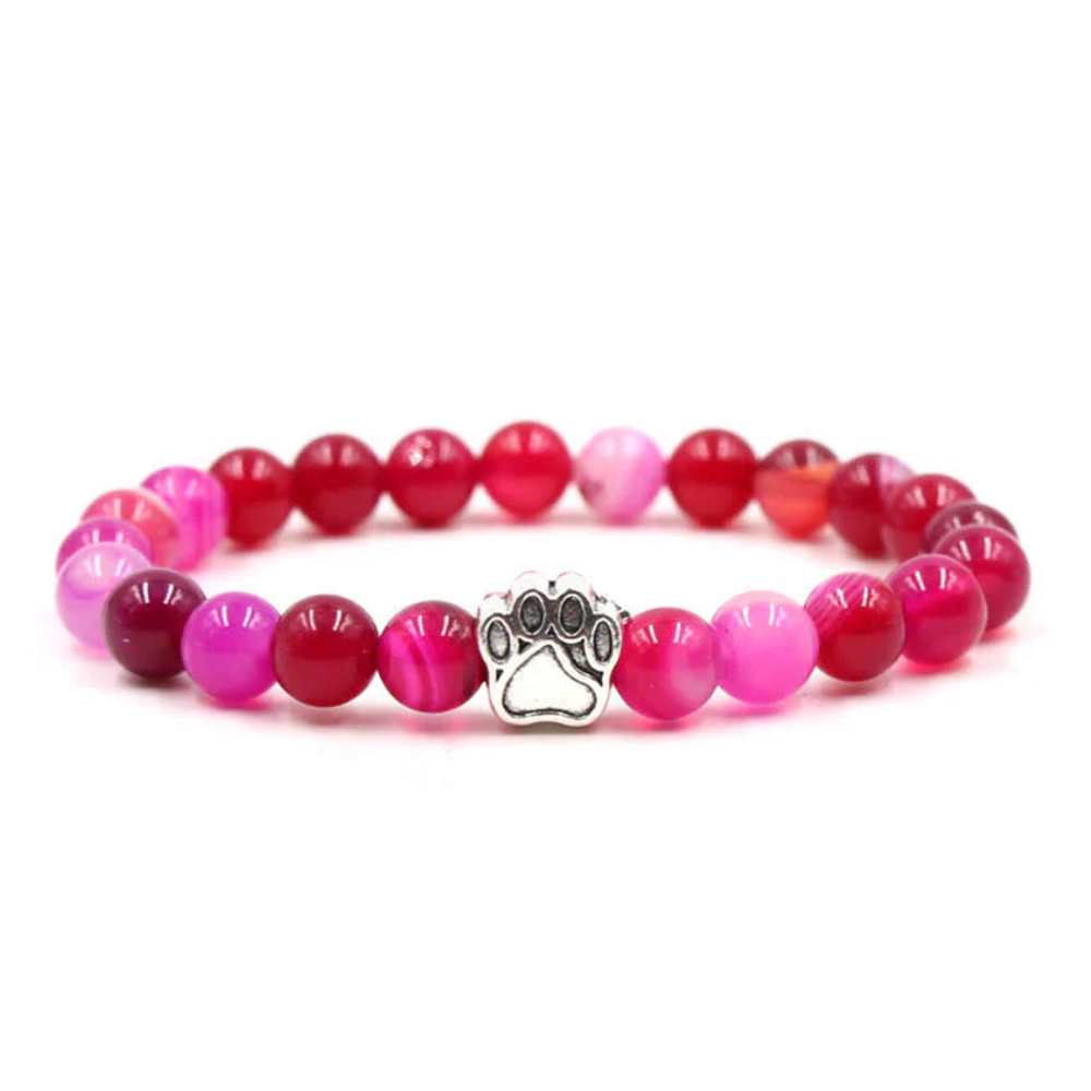 Free Pink Heart Paw Bracelet